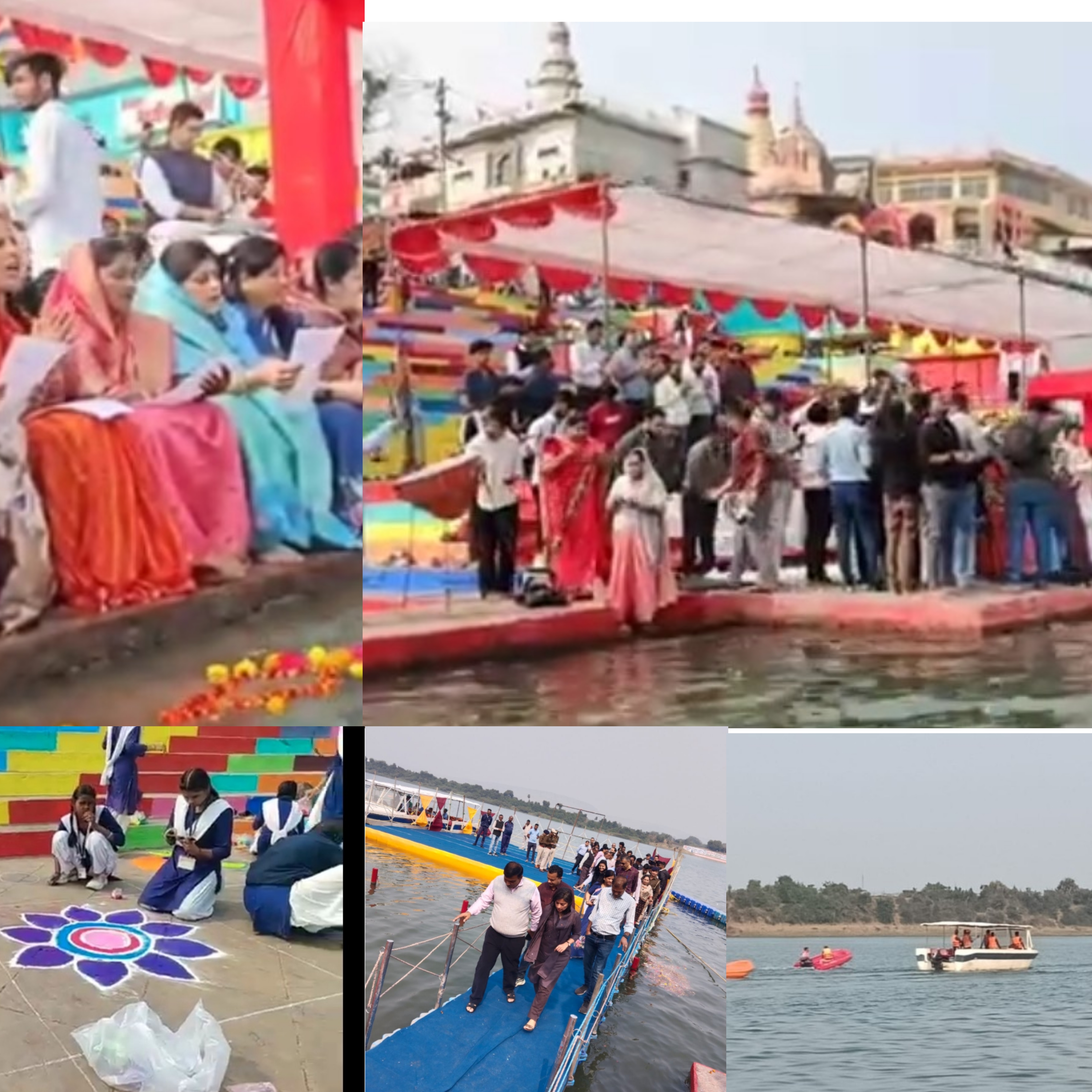 मंगलाचरण और भजनांजलि के साथ शुरू हुआ नर्मदा प्रकटोत्सव, कलेक्टर एसपी ने लिया जायजा