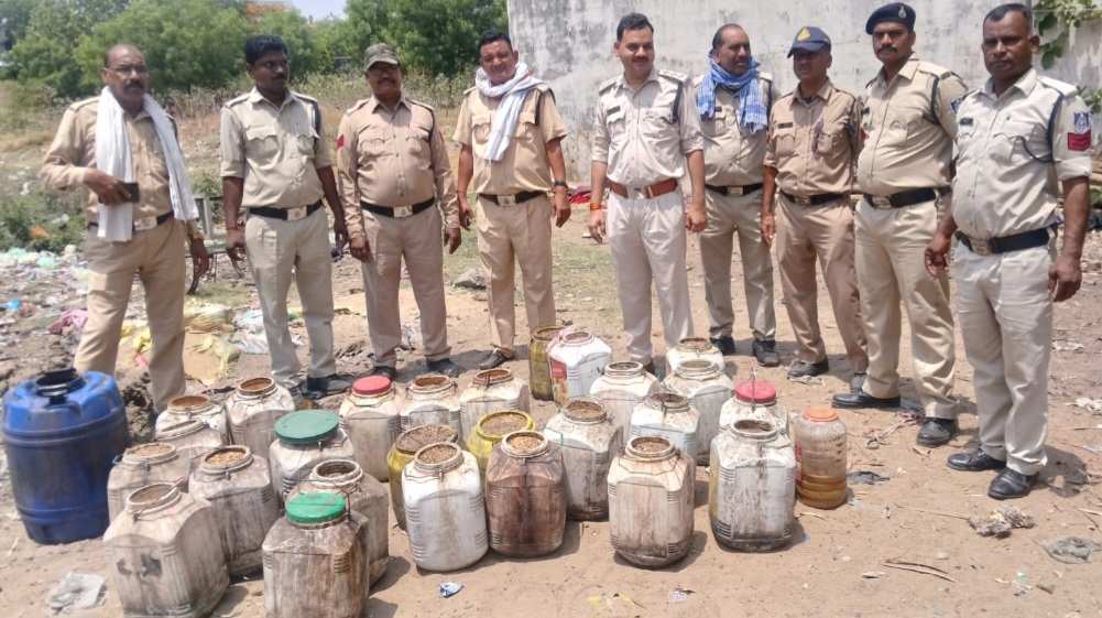 आबकारी विभाग की अवैध शराब विक्रय, परिवहन एवं संग्रहण के विरुद्ध कार्यवाही
