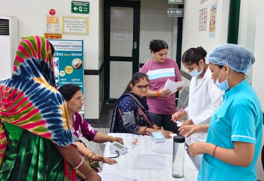 136 महिलाओं ने लिया स्वास्थ्य लाभ, ट्राइडेंट ग्रुप की CSR पहल बनी ग्रामीण महिलाओं के लिए सहारा
