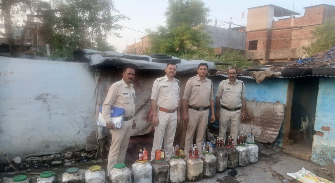 आबकारी विभाग की अवैध शराब के निर्माण, विक्रय, परिवहन एवं संग्रहण के विरुद्ध कार्यवाही
