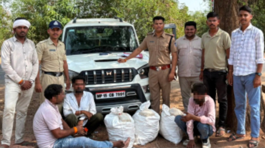 पुलिस कप्तान के दिशा निर्देशन में वनखेडी पुलिस की कार्रवाई, स्कार्पियो वाहन से 9 पेटी अवैध शराब पुलिस ने जब्त की