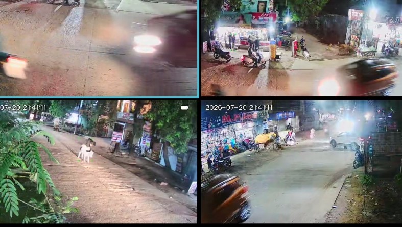 पुलिस ने साईंनाथ एसटीडी और टंकी चौराहे पर जनभागीदारी से लगाए 7 सीसीटीवी कैमरे, पीटीजेड कैमरा भी लगाया