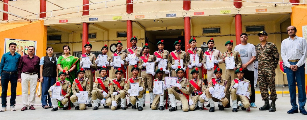 समेरिटंस एनसीसी कैडेट्स ने कैंप में लहराया परचम, विद्यालय में भव्य स्वागत