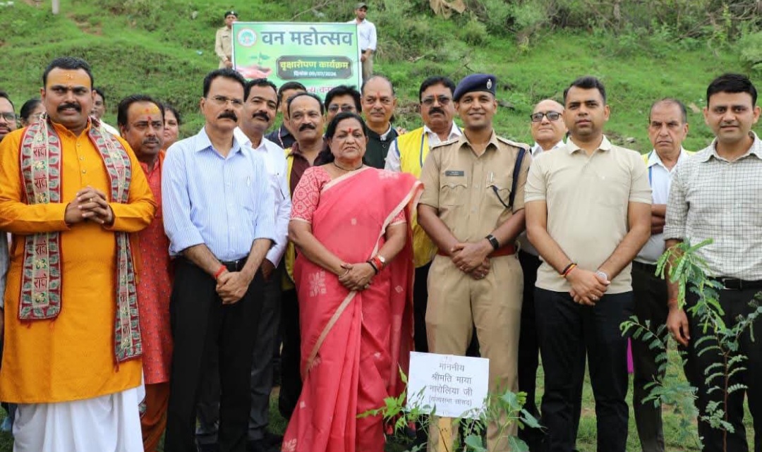 भारत विकास परिषद की नगर शाखा द्वारा चौरे घाट पर विशाल पौधरोपण कार्यक्रम संपन्न