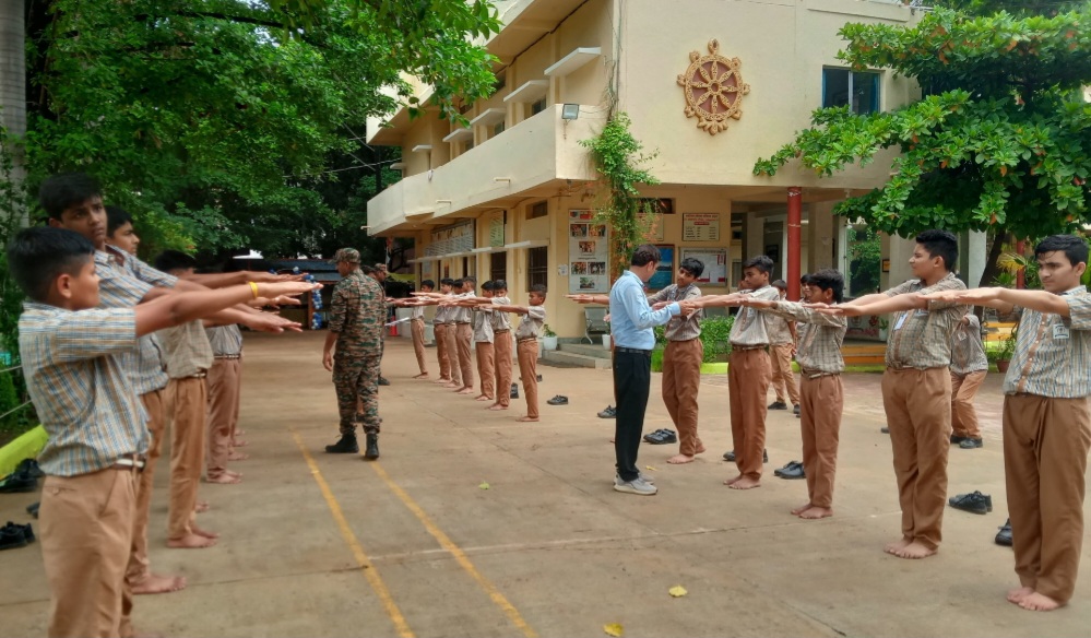 समेरिटंस स्कूल में एनसीसी भर्ती प्रक्रिया