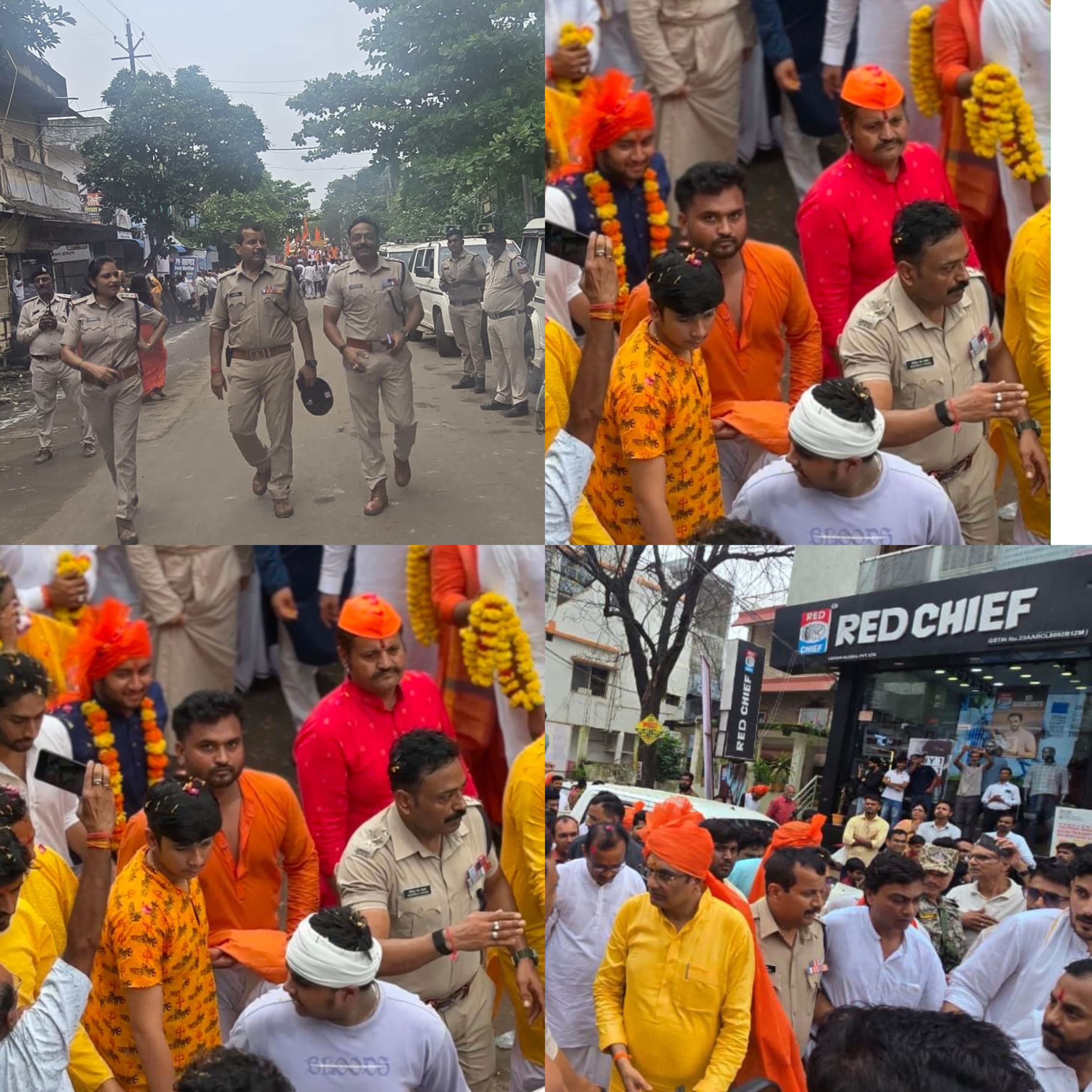 नमामि देवी नर्मदे संस्कार कांवड़ यात्रा में 80 से अधिक पुलिस अधिकारी-कर्मचारियों ने संभाली व्यवस्था