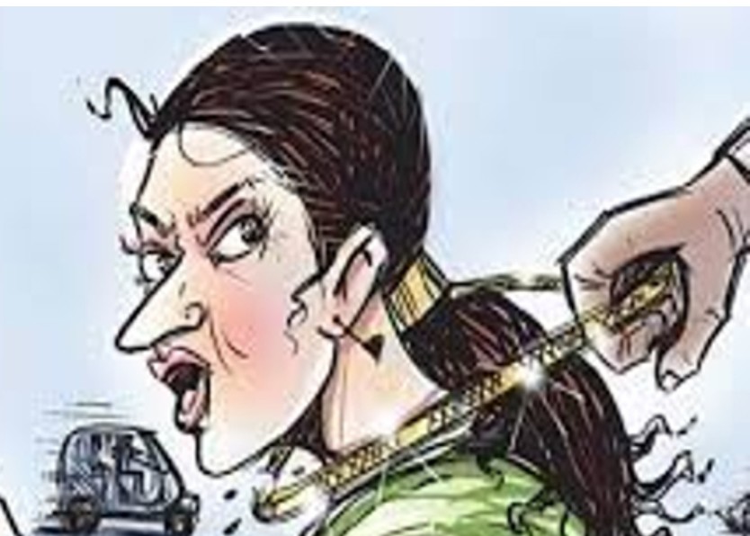 नर्मदापुरम की महिला का तिलक सिंदूर में मोती और सोने से बना मंगलसूत्र झपटा