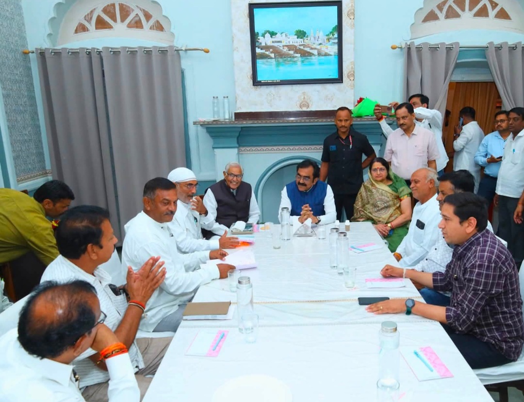 प्रभारी मंत्री के साथ भारतीय किसान संघ नें की बैठक, किसानों से संबंधित विषयों पर सार्थक चर्चा