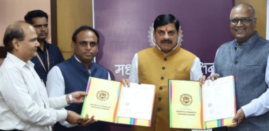 मुख्यमंत्री डॉ. यादव की गरिमामयी उपस्थिति में मध्यप्रदेश पर्यटन बोर्ड और टाटा स्ट्राइव के मध्य एमओयू, स्थानीय स्तर पर हजारों युवाओ के लिए रोजगार और स्वरोजगार के अवसर होंगे सृजित, पर्यटन और आतिथ्य क्षेत्र में युवाओं व होमस्टे संचालकों का होगा कौशल उन्नयन