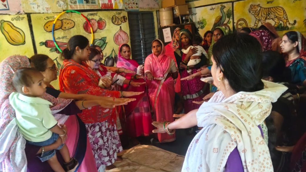 महिला एवं बाल विकास विभाग परियोजना केसला सेक्टर पथरोटा एक आंगनबाड़ी केंद्र पथरोटा 50 एवं 51 में विश्व स्तनपान सप्ताह की गतिविधियों का आयोजन किया गया