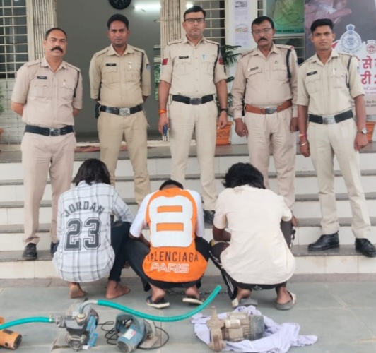 थाना कोतवाली पुलिस की बड़ी सफलता, सूने मकान में चोरी का किया खुलासा, 03 आरोपी गिरफ्तार