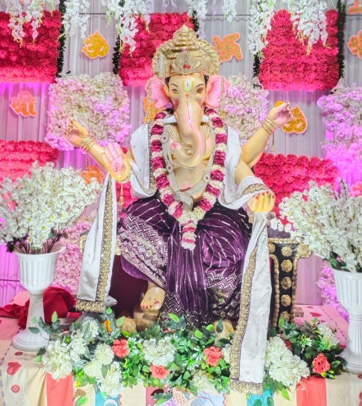 श्रीराम हनुमान मंदिर में विराजे श्री मंगलमूर्ति भगवान श्रीगणेश