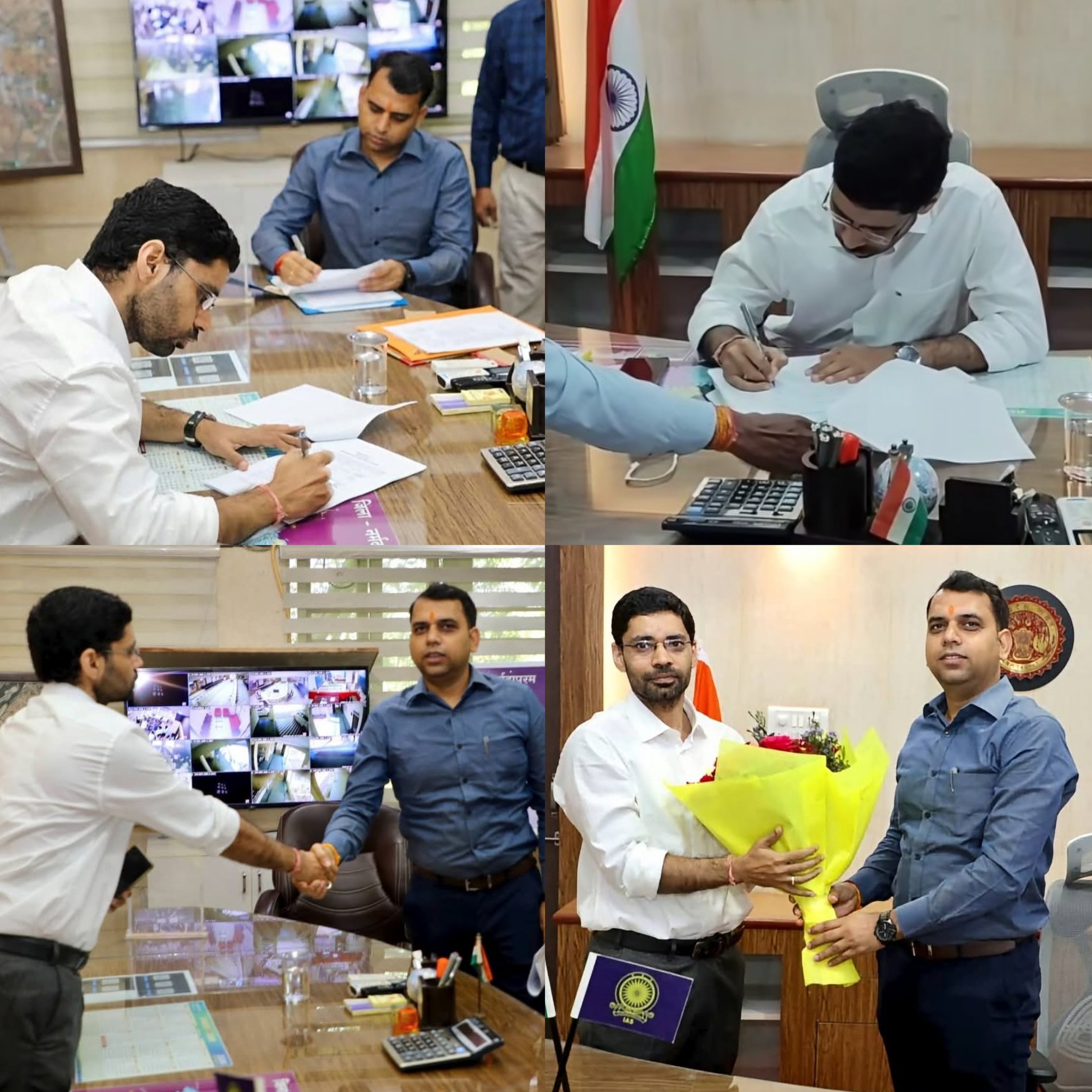 नर्मदापुरम कलेक्टर के रूप में आशीष वशिष्ठ ने संभाला पदभार