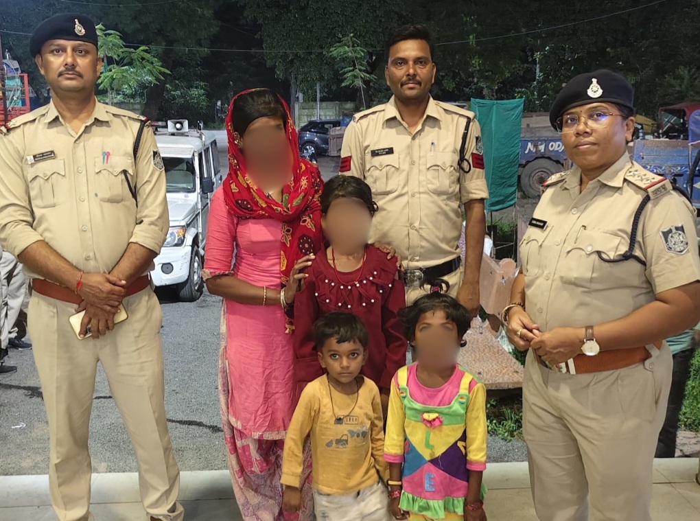 देहात पुलिस की त्वरित कार्यवाहीं, महिला और तीन बच्चे मात्र 2 घंटे में सकुशल दस्तयाब