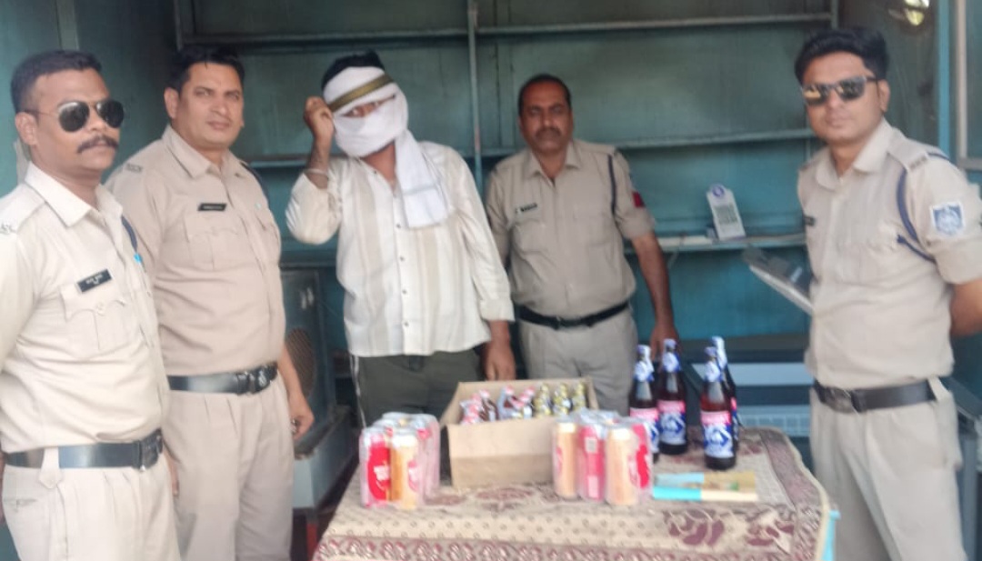 आबकारी विभाग की एक साथ 3 जगह कार्रवाई, 10 प्रकरण दर्ज, 33 हजार की अवैध शराब जब्त