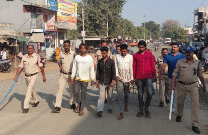 चाकूबाजी कर हत्या के प्रयास के प्रकरण में 04 आरोपियों को किया गया गिरफ्तार